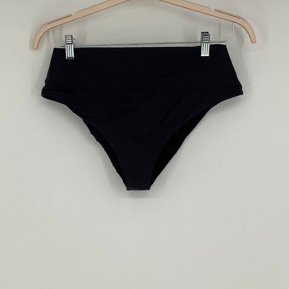 prAna Womens Large Black Aurelia Swim Bikini Bottom Swimsuit Pool Beach I19-25 - Picture 1 of 8